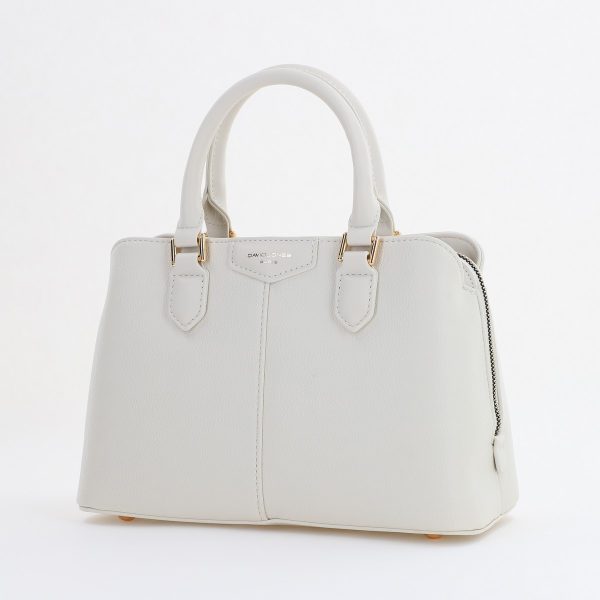 David Jones - Poșeta Damă Casual Crem din Piele Ecologică cu bretea de umăr David Jones CM7427