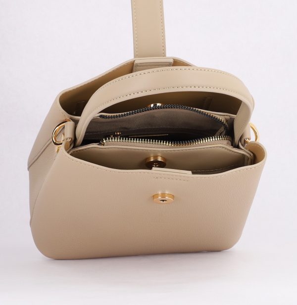 Poșeta Damă Casual Piele Ecologică Taupe David Jones (BS7134CM2501038) 119