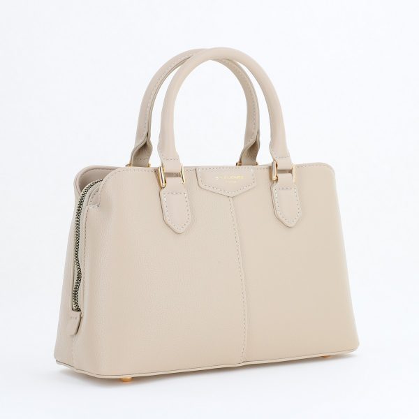 Poșeta Damă Casual Taupe din Piele Ecologică cu bretea de umăr David Jones CM7427 120