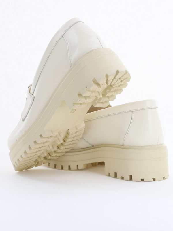 Pantofi casual damă din piele naturală, Bej Leofex BS024LE2501004 121