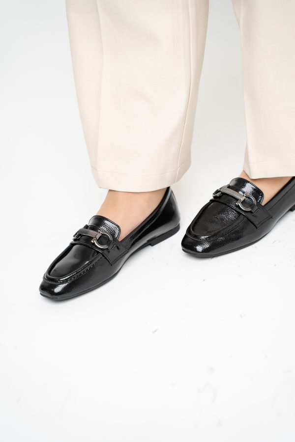 Balerini Damă Eleganti din Piele Ecologica Negru Lucios-BS2072BA2503209 123