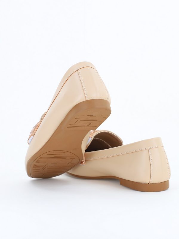balerini dama din piele ecologica cu finisaj stralucitor bej bs2052ba2503212 5