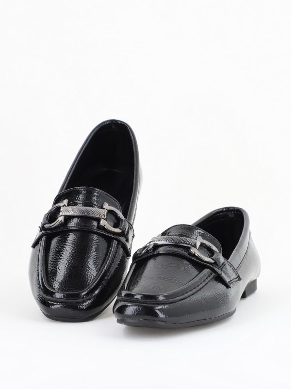 Balerini Damă Eleganti din Piele Ecologica Negru Lucios-BS2072BA2503209 120