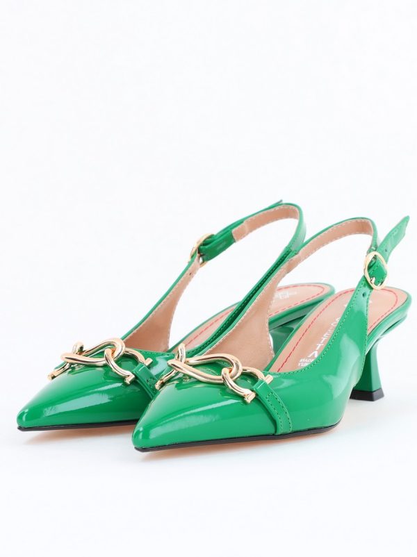 pantofi dama cu toc subtire verde din piele ecologica nicoletta bs20131ay2503261 2